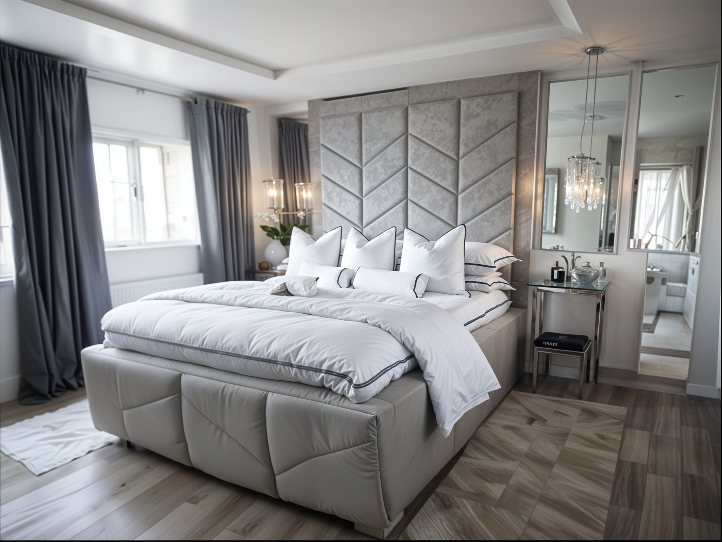 Luxury London Life Upholstered Bed