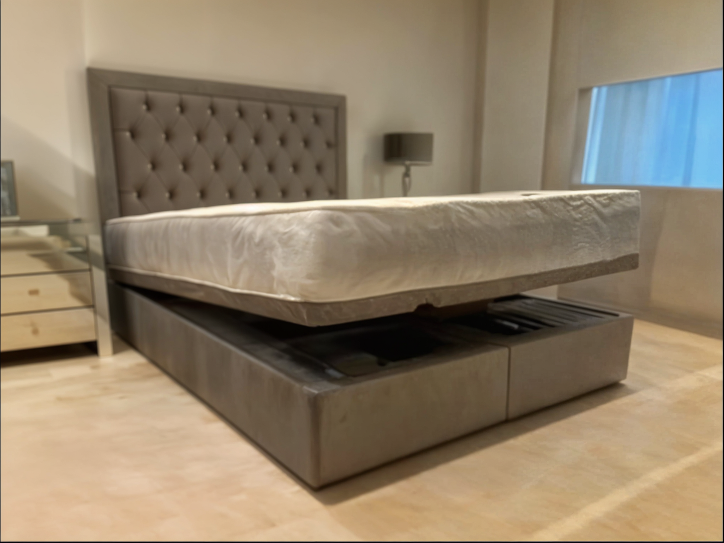 Urban Utopia Divan Ottoman Gas Lift Bed and Mattress Set