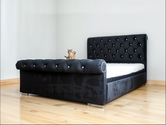 Norfolk Nook Upholstered Bed and Mattress Set