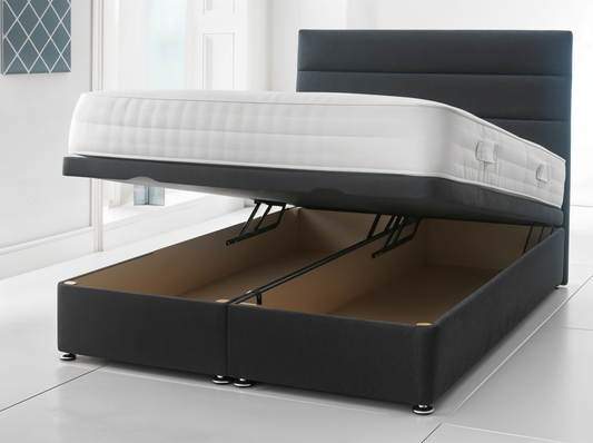 Hertfordshire Haven Divan Ottoman Gas Lift Bed and Mattress Set