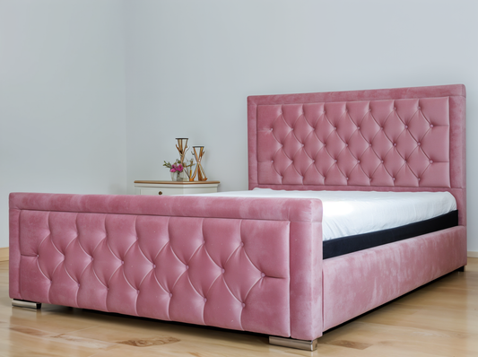 Manchester Majesty Upholstered Bed and Mattress