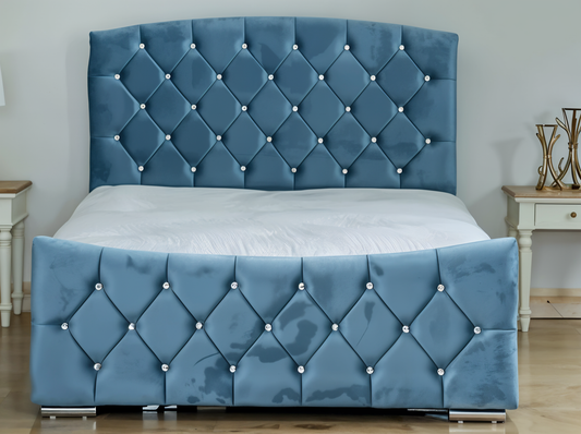 Bristol Bliss Upholstered Bed With Mattress